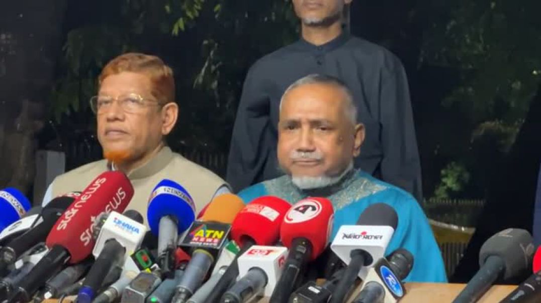 ⁣⁣প্রধান উপদেষ্টার সঙ্গে বৈঠক শেষে জামায়াতের ব্রিফিং