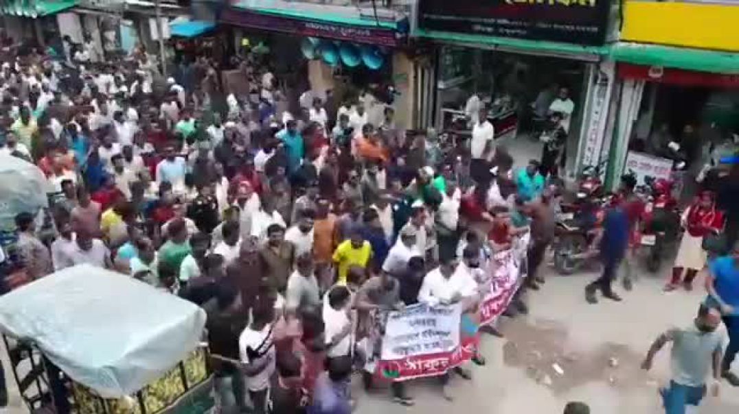 ⁣ঠাকুরগাঁও যুবদলের বিক্ষোভ মিছিলে, স্লোগানের স্লোগানে জামাত-শিবির রাজাকার এই মুহূর্তে বাংলা ছাড়।