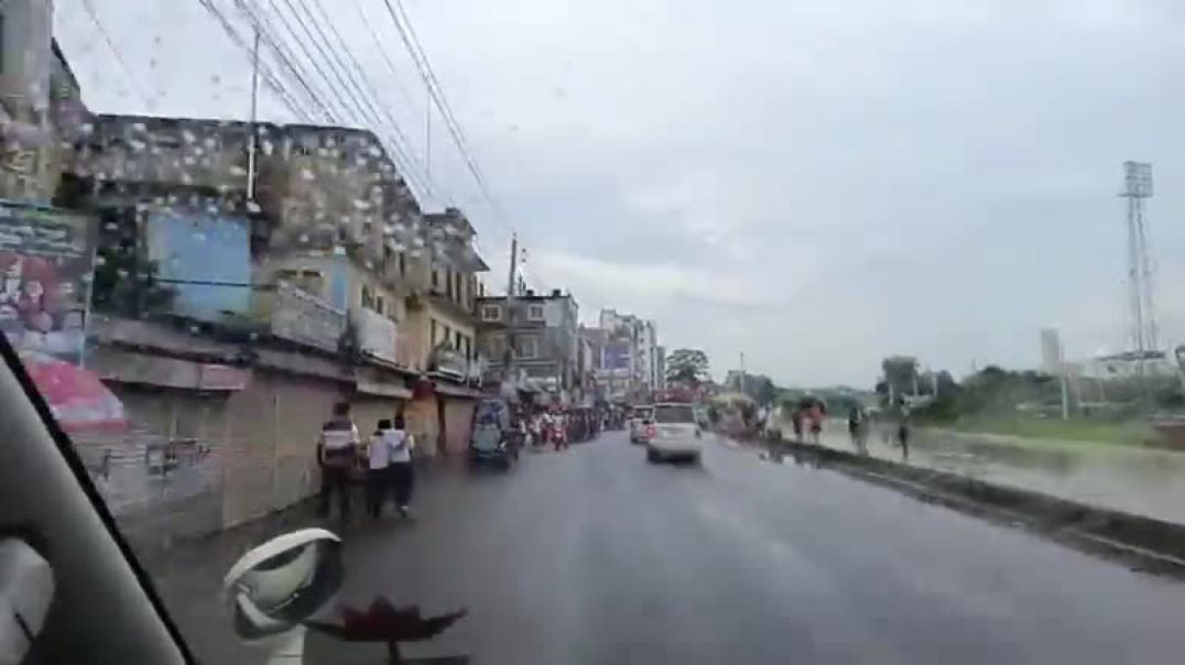 ⁣জুলাই পদযাত্রা - গোপালগঞ্জে ডুকলো এনসিপি গারি বহর।