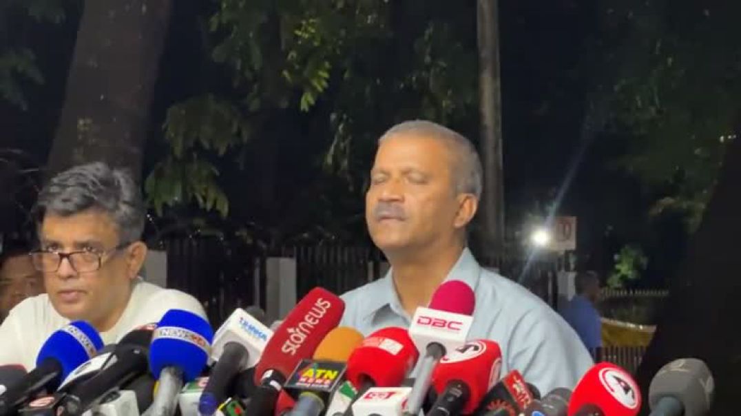 ⁣রাজনৈতিক দলগুলোর সঙ্গে বৈঠক শেষে উপদেষ্টার ব্রিফিং