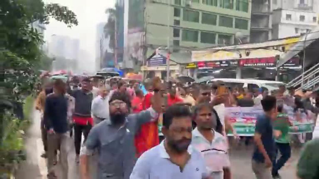 ⁣Live তারেক রহমানকে নিয়ে কটুক্তির প্রতিবাদে কৃষকদলের বিক্ষোভ মিছিল