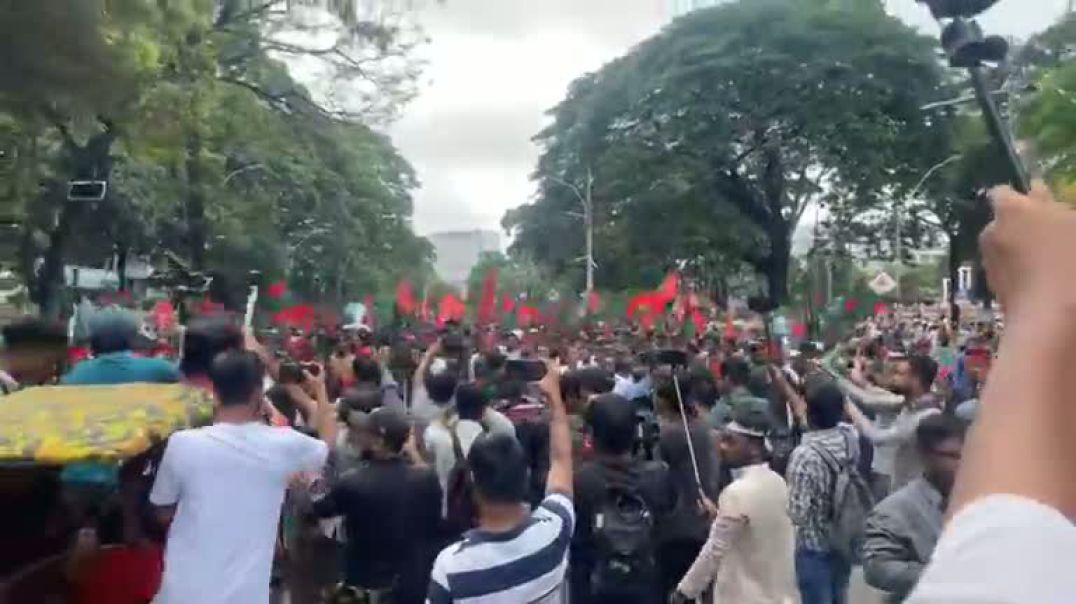 ⁣গণঅভ্যুত্থনে বর্ষপূর্তিতে শিবিরের বিশাল র্যালি