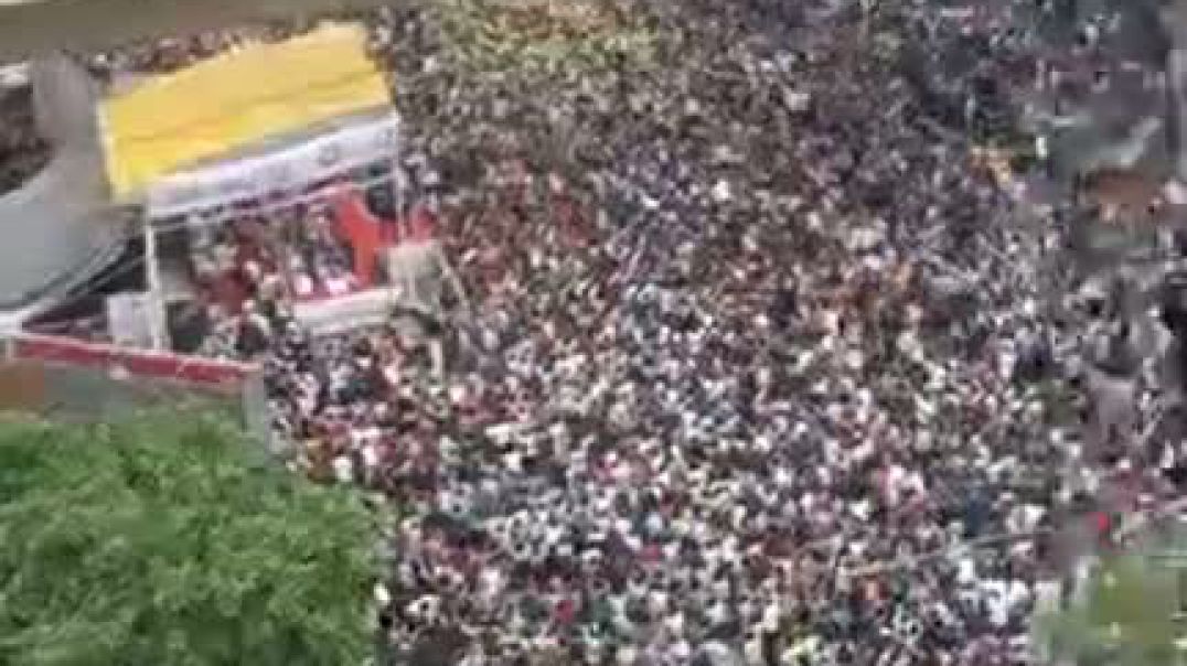 ⁣পাখির চোখে শাহবাগে ছাত্রদলের সমাবেশ