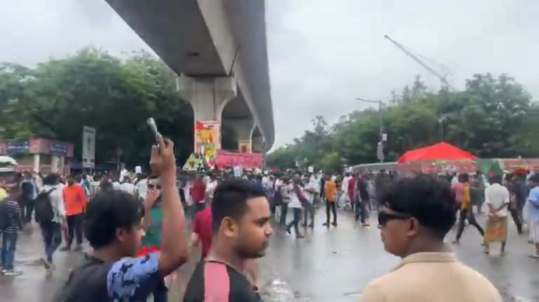 ⁣শাহবাগে জুলাই যোদ্ধাদের অবস্থান কর্মসূচি