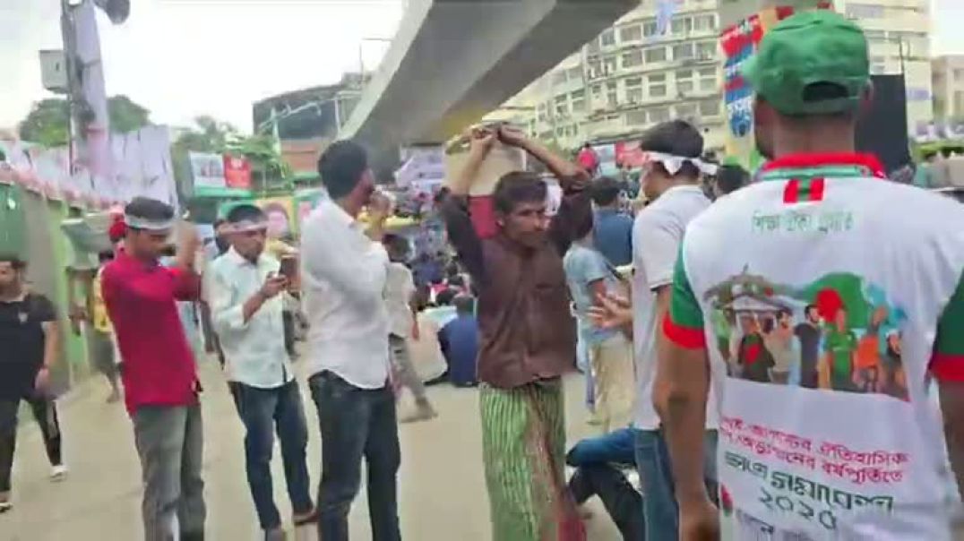 ⁣শাহবাগে ছাত্রদলের সমাবেশ জড়ো হচ্ছেন নেতা-কর্মীরা