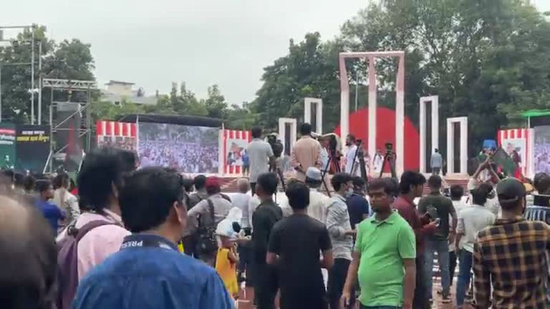 ⁣LIVE এনসিপির সমাবেশের বর্তমান চিত্র