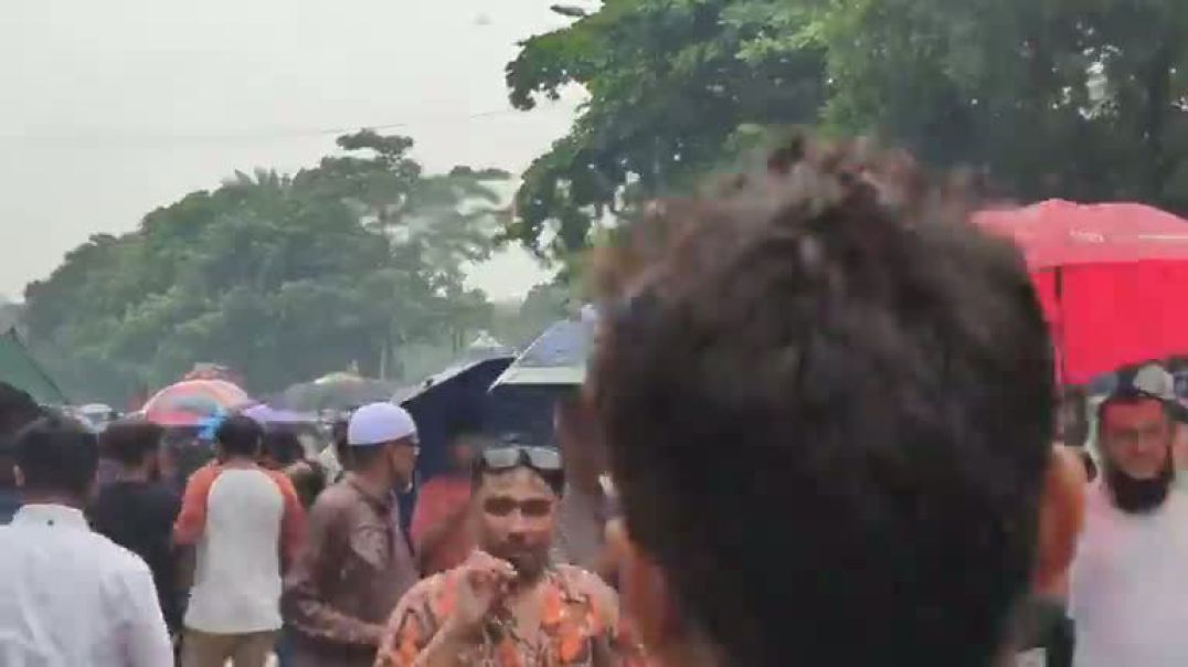 ⁣Live জুলাই ঘোষনা পত্র শুনতে সংসদ ভবনের সামনে হাজারও মানুষ