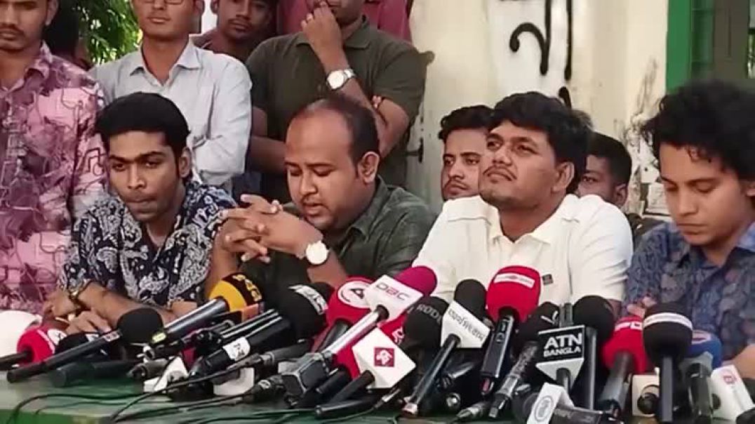 ⁣ডাকসু নির্বাচনে ছাত্রদল সমর্থিত প্যানেলের সংবাদ সম্মেলন