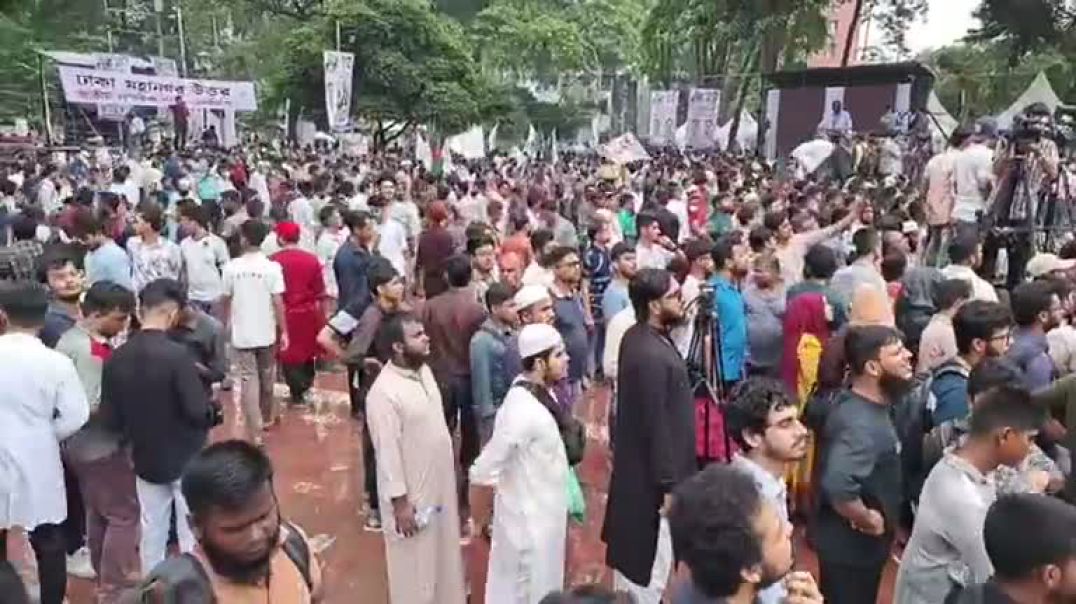 ⁣চলছে বক্তব্য বাড়ছে উপস্থিতি