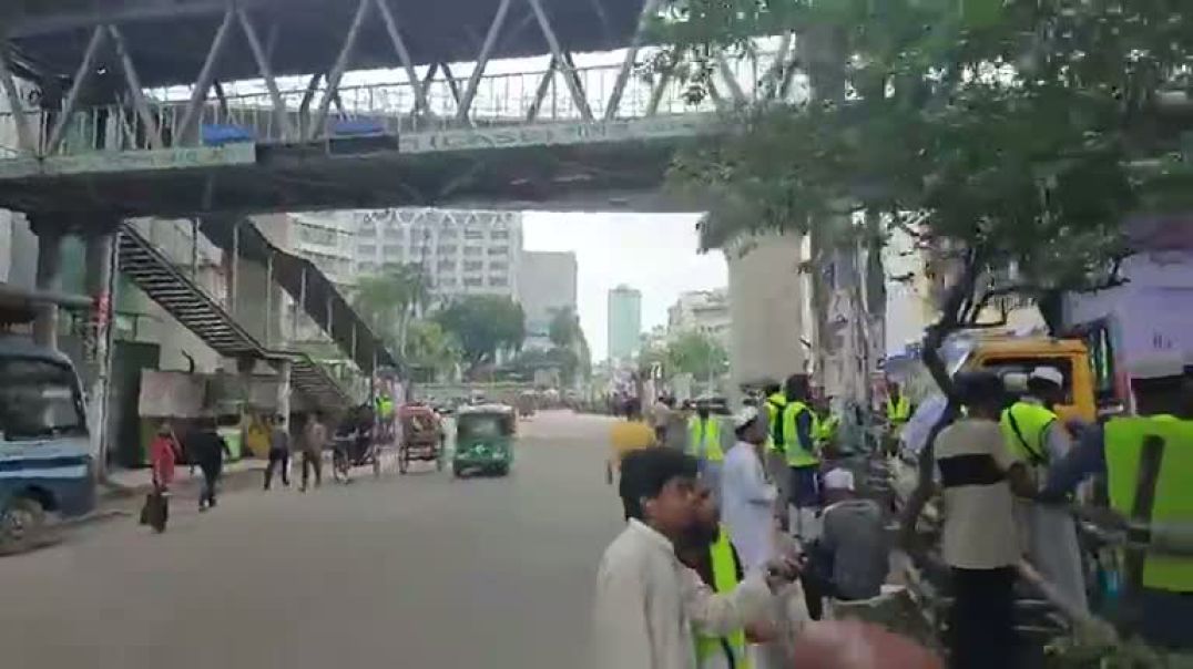 ⁣অভ্যুত্থানের বর্ষপূর্তিতে ইন্তিফাদা বাংলাদেশের সমাবেশ, শাপলা চত্বর থেকে