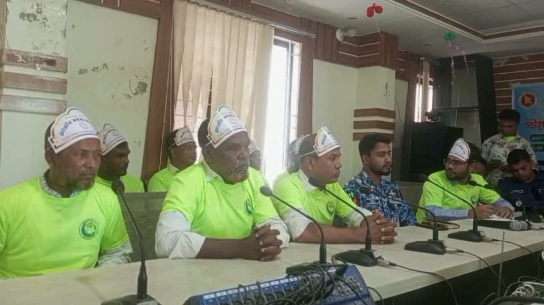 ⁣বক্তব্য রাখেন সফল মৎস্য চাষি জাফল আলম