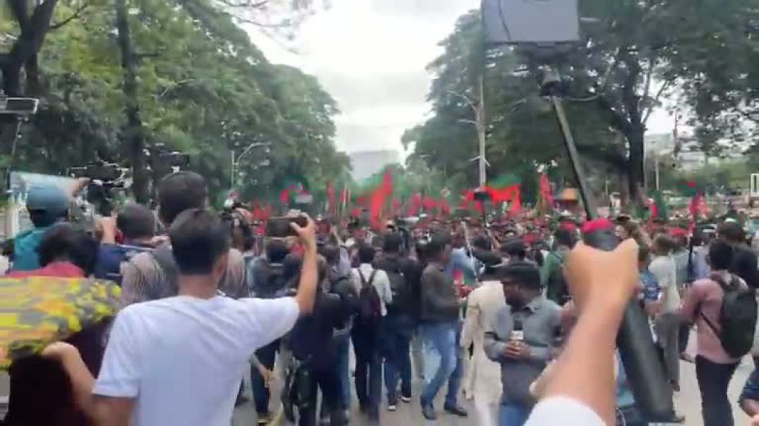 ⁣গণঅ'ভ্যুত্থা'নে বর্ষপূর্তিতে শিবিরের বিশাল র্যালি