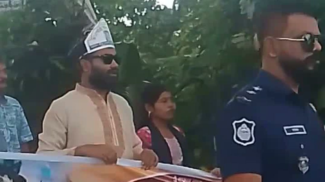 ⁣লোহাগড়া উপজেলায় জন্মাষ্টমী উপলক্ষ্যে র্্যালী।  সাংবাদিক নাইম টিটো