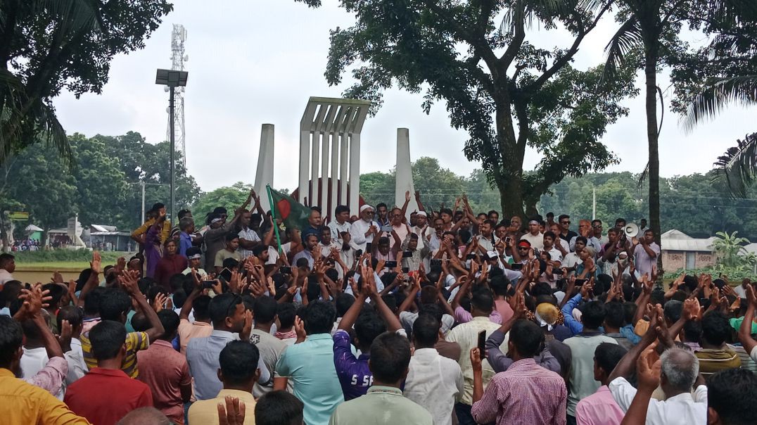 ⁣জুলাই গণ-অভ্যুত্থানে বিজয়ের বর্ষপূর্তিতে উপলক্ষে খানসামায় বিজয় মিছিল