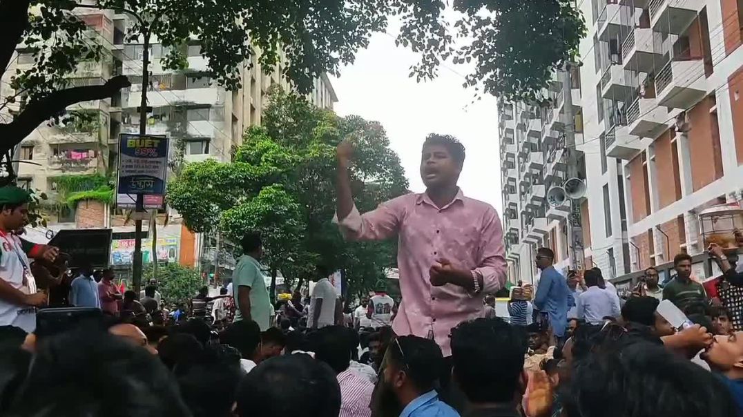 ⁣ঢাকার রাজপথে পূর্বধলা উপজেলা ছাত্রদল।