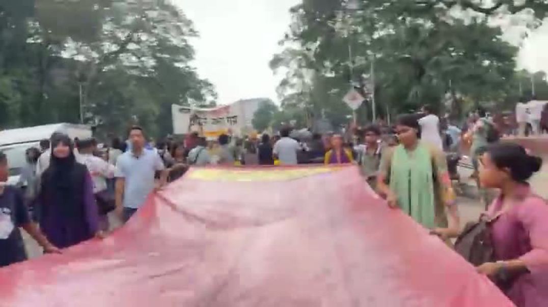 ⁣জুলাই গণ-অ'ভ্যুত্থা'নের বর্ষপূর্তিতে শ্রমিক-ছাত্র-জনতার দ্রোহযাত্রা